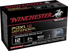 Winchester Elite Segmenting PDX1 Defender .12 Gauge (2.75") Slug (Segmented) Lead (10-Rounds) - S12PDX1S