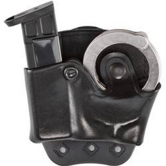 Aker Leather D.M.S. Combo Magazine and Handcuff Case Magazine/Handcuff Holder in Black - A519BPRU-2