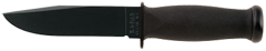 Ka-Bar Knives Mark I Fixed Knife, 5.13" Drop-point 1093 Cro-Van Plain Blade (Synthetic Rubber Black Handle) - 2221