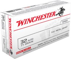 Winchester .32 ACP Full Metal Jacket, 71 Grain (50 Rounds) - Q4255
