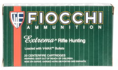 Fiocchi Ammunition Extrema .22-250 Remington V-Max Polymer Tip, 40 Grain (20 Rounds) - 22250HVB