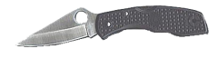 Spyderco Delica Manual Folding Knife, 2.88" Clip-point Vg-10 Plain Blade (Fiberglass Reinforced Nylon Handle) - C11PBK