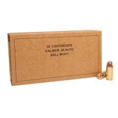 Winchester Ammunition Military Service Grade .45 ACP Full Metal Jacket, 230 Grain (50 Rounds) - SG45W