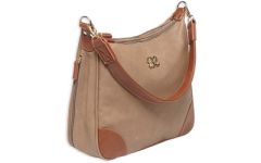 Bulldog Case Company Hobo Purse Slashproof Shoulder Strap Handbag in Taupe - BDP014