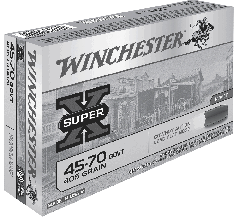 Winchester Super-X Cowboy Action .45-70 Government Lead Flat Nose, 405 Grain (20 Rounds) - X4570CB