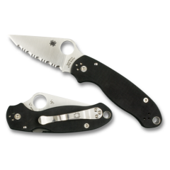 Spyderco C223GP Para 3 Folder 2.95" CPM-S30V Flat Ground G10 Black