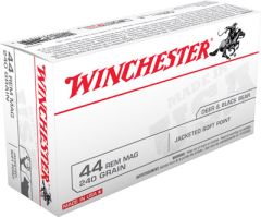 Winchester .44 Remington Magnum Jacketed Soft Point, 240 Grain (50 Rounds) - Q4240