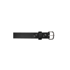 Boston Leather Off Duty Belt in Black Clarino - 42