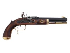 Traditions P1090 Trapper Flintlock 50 BP 9.75" Barrel Prim/Blade Hardwood Stock