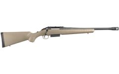 Ruger 16950 American Ranch Bolt 450 Bushmaster 16.12" 3+1 Synthetic Flat Dark Earth Stk Black