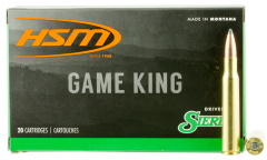 HSM Hunting Shack Game King .300 Remington Ultra Magnum Spitzer Boat Tail, 150 Grain (20 Rounds) - 300RUM11N