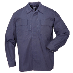 5.11 Tactical Ripstop TDU Men's Long Sleeve Shirt in Dark Navy - Small