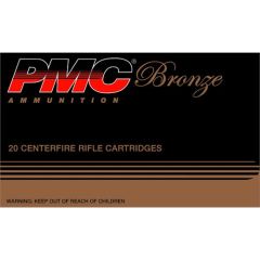 PMC Ammunition Bronze .223 Remington/5.56 NATO Full Metal Jacket Boat Tail, 55 Grain (20 Rounds) - 223A
