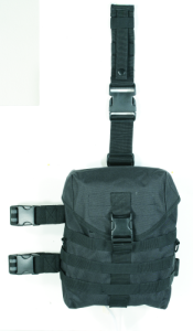 Drop Leg Gas Mask Hip Platform Color: Black